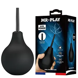 Анальний душ MR Play Anal Douche BLKB 224 мл (чорний) - мініатюра 2