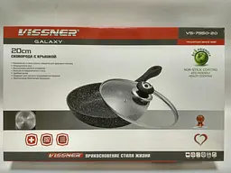 Сковорода з мармуровим покриттям Vissner VS 7550-24 см - мініатюра 4