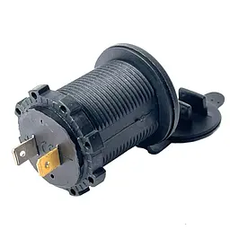 Гніздо прикурювача під 2 USB 12-24V 5V 2,1-1A Синій індикатор 1 шт - мініатюра 2