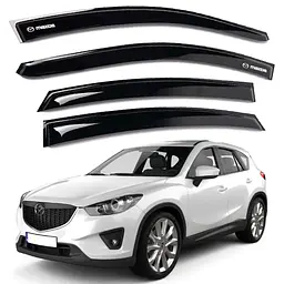 Дефлектори вікон вітровики Mazda CX-5 (KE) 2012-2017 Скотч 3M Voron Glass
