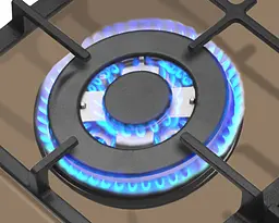 Варильна поверхня Hansa газова на склі 59 см чугун бежевий - мініатюра 3