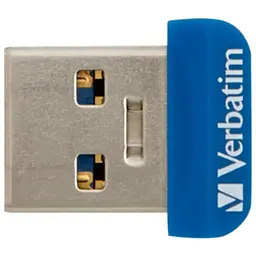 USB флеш накопичувач Verbatim 64GB Store 'n' Stay NANO Blue USB 3.2 (98711)