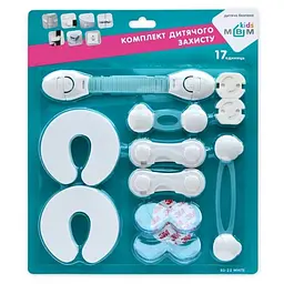 Комплект дитячого захисту MBM Kids 17 одиниць білий (BS-22 WHITE)