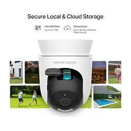 Камера відеоспостереження Mercusys IP-Камера MERCUSYS MC510 3MP N300 microSD motion detection, зовнішня (MC510) - мініатюра 9
