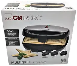 Вафельница-Сэндвичница-Гриль 3в1 Clatronic ST/WA 3670 - мініатюра 10