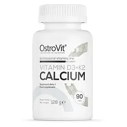 Вітаміни та мінерали OstroVit Vitamin D3+K2 Calcium, 90 таблеток