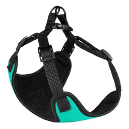 Шлея для собак дрібних порід Bronzedog Sport S 16х14х2 см бірюзова - мініатюра 3
