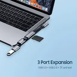 USB-хаб HAGiBiS USB Type-C ACL05 Grey - мініатюра 4