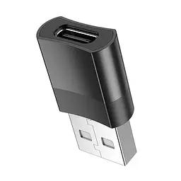 Перехідник HOCO USB To Type-C female adapter UA17 струм 3A (адаптер USB-C мама - USB 2.0 папа) - мініатюра 2
