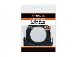 Кабель REAL-EL Pro (EL123500043) VGA(M)-VGA(M), 1.8m, чорний - мініатюра 3