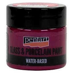 Фарба акрилова Glass&porcelaine, на водній основі, Маджента, 30 мл, Pentart (5997412783674)