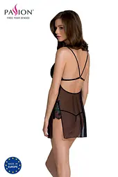 Рубашка Passion DELIENA CHEMISE L/XL black стрінги із заниженою талією - мініатюра 2