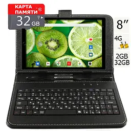 Планшет-телефон Hoozo MTPad8LTE 2/32 Black + Чохол-клавіатура + Карта пам'яті 32Гб - мініатюра 2