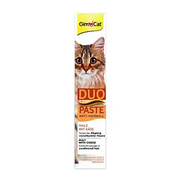 Паста для котів з чутливим травленням GimCat Duo Paste Anti-hairball malt with cheese мальт і сир, 50 г - мініатюра 3