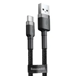 Кабель Baseus USB2.0AM-Type-C M, 2 м,(20V/3A), (60W) Сірий-Чорний,CATKLF-CG1 (CATKLF-CG1)
