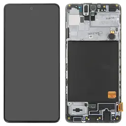 Дисплей Samsung A515 Galaxy A51, чорний, з рамкою, Original (PRC), original glass