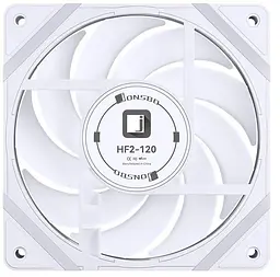 Вентиялтор JONSBO HF2-120W ARGB White (HF2-120W ARGB White) - мініатюра 4