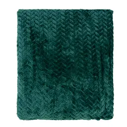 Плед Ardesto Jacquard Braid 160х200 см 100% поліестер смарагдовий pbe0050430 - мініатюра 3