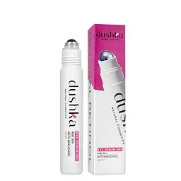 Сироватка-гель для шкіри навколо очей роликова Dushka З бакучиолом 30+, 15 мл