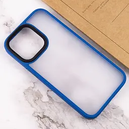 TPU+PC чохол Metal Buttons для Apple iPhone 12 Pro / 12 6.1" Синій, TPU+PC - мініатюра 4