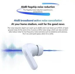 Навушники Xiaomi Redmi Buds 5 White TWS з шумозаглушенням - мініатюра 3
