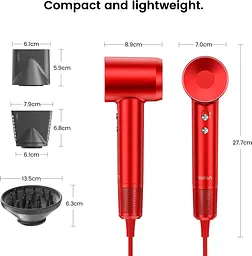 Фен Laifen Swift Special Ruby Red [83610] - мініатюра 7