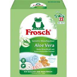 Пральний порошок Frosch Колор Алое Вера 1450 г (4001499960291/4001499969508)