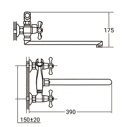 Змішувач AQUATICA PM-2C257C - мініатюра 2