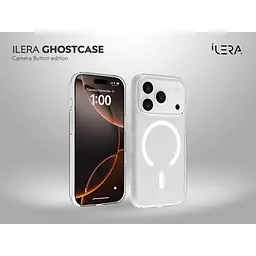 Чохол iLera GhostCase Camera Button with MagSafe для Apple iPhone 17 Pro Transparent (iLGCAClCaBk17Pr) [150399] - мініатюра 8