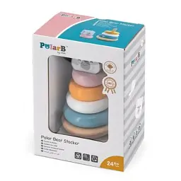 Розвиваюча іграшка Viga Toys Пірамідка PolarB Білий ведмідь (44005) - мініатюра 2