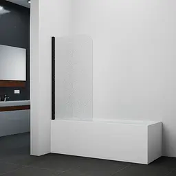 Шторка для ванни Qtap Standard BLM407513APL скло Pear 6 мм, 75x130 см, ліва, Ліва, матовий, Черный матовый - мініатюра 7