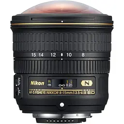 Об'єктив Nikon AF-S FISHEYE-NIKKOR 8-15mm f/3.5-4.5E E (JAA831DA) [87468] - мініатюра 2