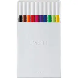Набір лайнерів Uni Emott Fine Line Standard Color 0.4 мм 10 кольорів (PEM-SY/10C.01SC) - мініатюра 2