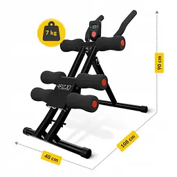Тренажер для преса 4FIZJO Ab Fit складний, з лічильником Black (P-5905973402606) - мініатюра 4