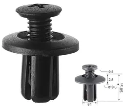 Кліпса для обшивки Hyundai 0G03250037A (C221)