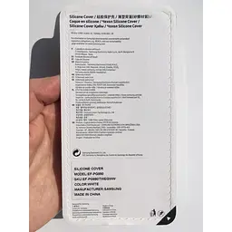 Оригінальний силіконовий чохол Silicone Cover для Samsung Galaxy S21 FE (G990) White EF-PG990TWEGRU - мініатюра 3