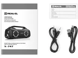 Портативна акустика REAL-EL X-747 Black (EL121600013) - мініатюра 6