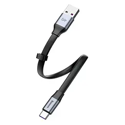 Кабель Baseus Simple HW Quick Charge Cable USB to Type-C 40W 0,23m CATMBJ-BG1 Black-Grey - мініатюра 3