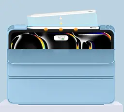 Чохол-книжка CDK для Apple iPad Pro 12.9" 4gen 2020 екокожа/силікон Smart Case cлот стилус(017899) white - мініатюра 3