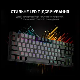 Клавіатура GamePro MK100B Blue Switch LED USB Black [MK100B] [111027] - мініатюра 6