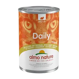 Повнораційний консервований корм Almo Nature з індичкою для дорослих кішок (400 гр.)
