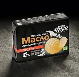 Масло солодковершкове "Екстра" 82% фольга