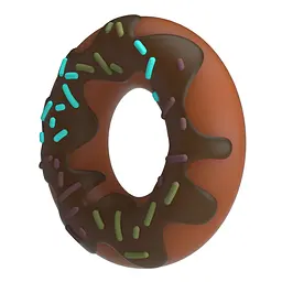 Ерекційне кільце Pretty Love Super Donut Cock Ring 4.6 см (коричневий) - мініатюра 9
