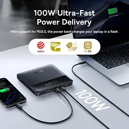 Зовнішній акумулятор Baseus Blade H1 Lite 20000mAh 100W Black (P10021604123-00) [154903] - мініатюра 5