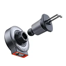 Холдер Mcdodo 15W Magnetic Wireless Car Charger with retractable cable Чорний - мініатюра 3