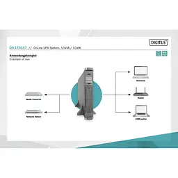 Силовий блок Digitus Power Module, 10kVA/10kW, LCD, Hardwire In/Out, RS232, USB, Rack/Tower - мініатюра 5