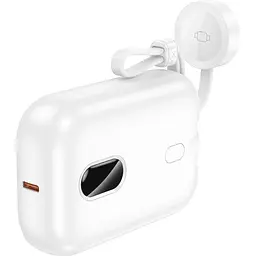 Зовнішній акумулятор Hoco J130 Peak 10000mAh 20W White [126283] - мініатюра 3