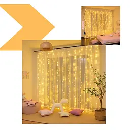 Гірлянда-штора XPRO 180 LED 3х3 м, теплий білий (46877-91019_167) - мініатюра 2