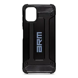 Чехол для Samsung Galaxy A06 (A065), Panzer, черный, противоударный, бронированный, милитари, панель-накладка, защита всего корпуса, защита дисплея и камеры, термополиуретан (TPU) + поликарбонат (PC), ArmorStandart (ARM80148)