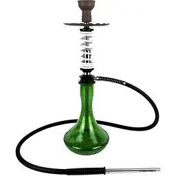 Кальян Trumpet Hookah Rider S White (колба Crash Green) - мініатюра 2